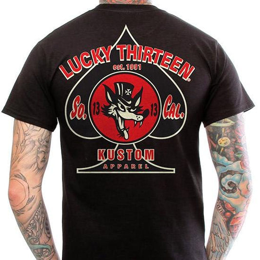 Image of Lucky 13 Men&#039;s T-Shirt - Wolfy
