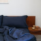 Navy Hemp Linen Bedding Set - GOOD STUDIOS