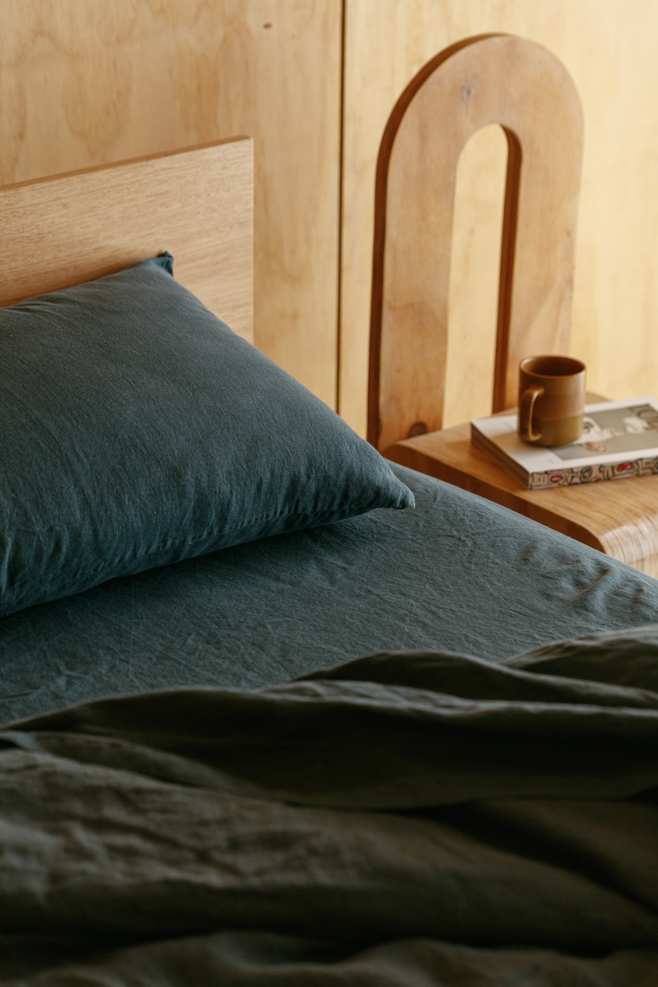 Ocean Hemp Linen Fitted Sheet - GOOD STUDIOS