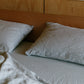 Powder Blue Hemp Linen Bedding Set - GOOD STUDIOS