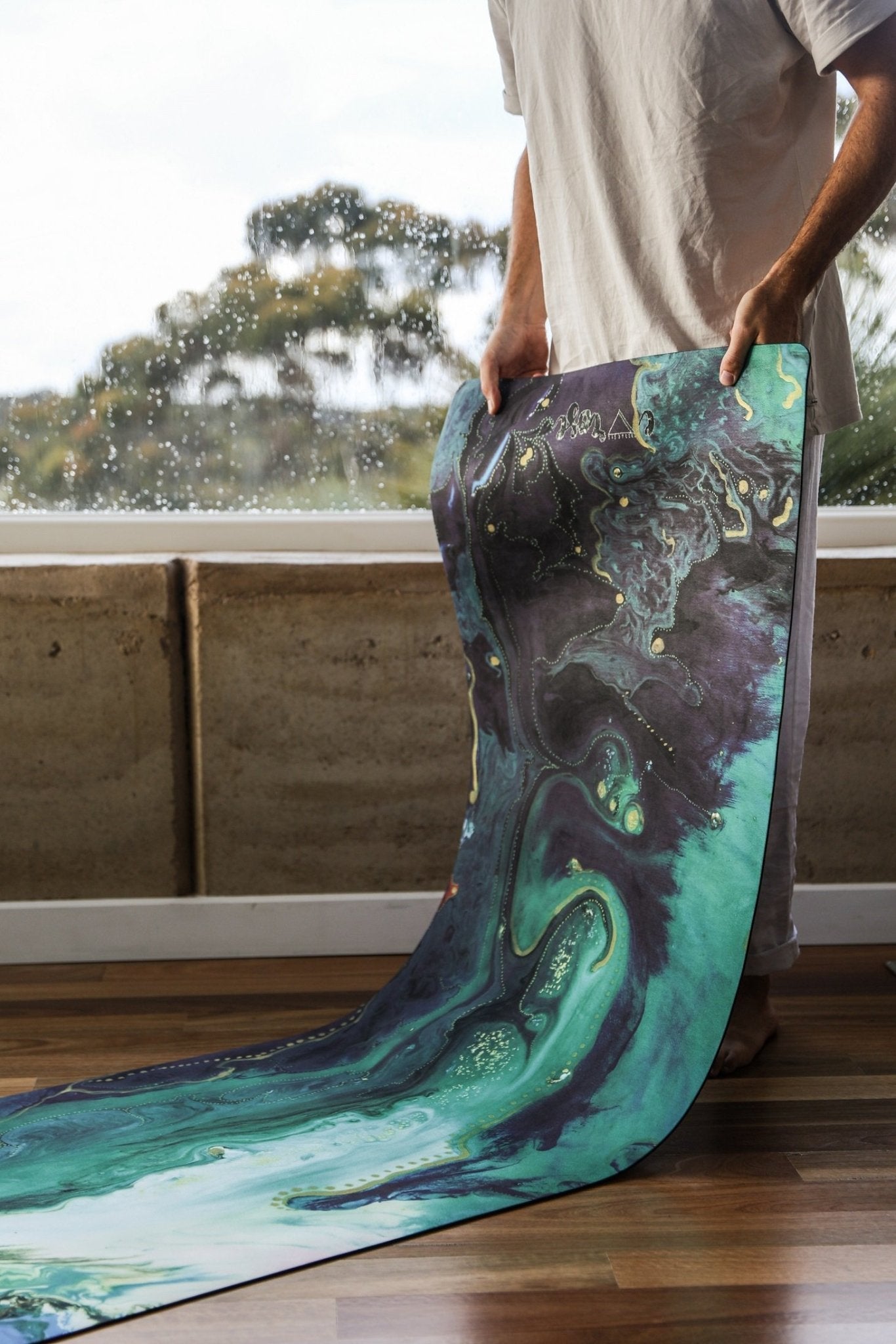 ☼ Pre-Order ☼ Aurora Super Grip Eco Yoga &amp; Pilates Mat - Emilia Rose Art Eco Yoga Mats