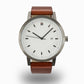 Earl 42Mm Watch - Silver/White/Tan