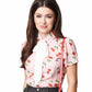 Smak Parlour Retro Power Play Cherries Top front view on model