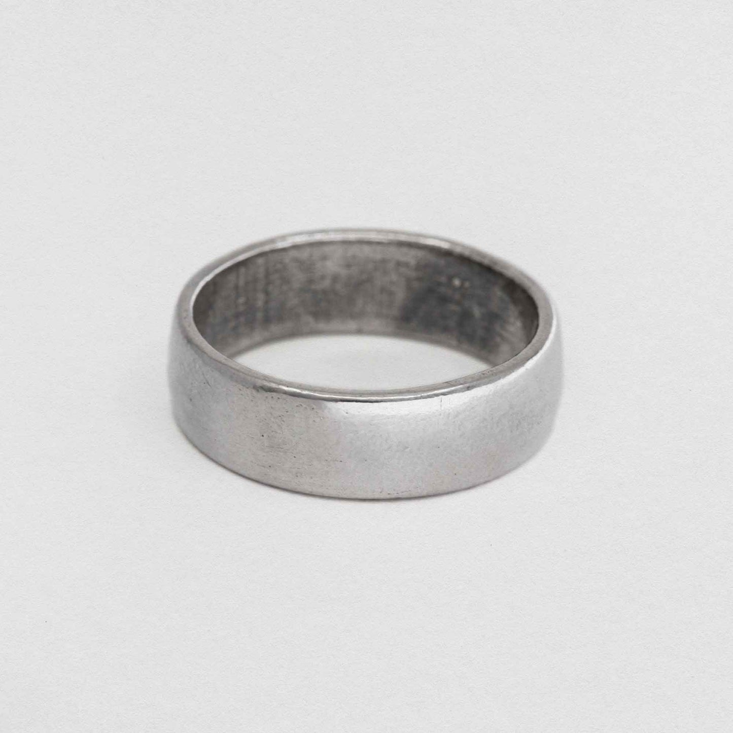 Mens Plain Band Ring In 925 Sterling Silver