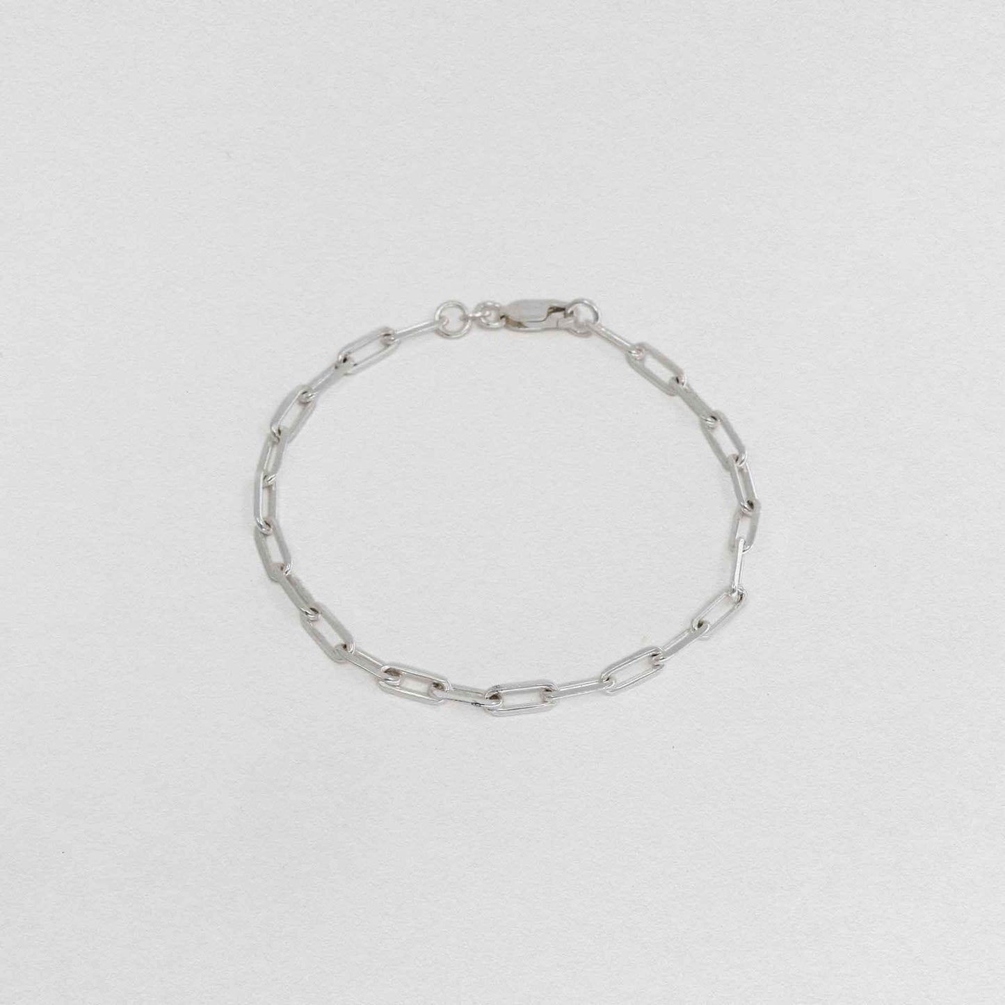 Cable Chain Bracelet In 925 Sterling Silver 