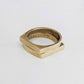 Thin Rectangle Signet Ring In 9CT Gold