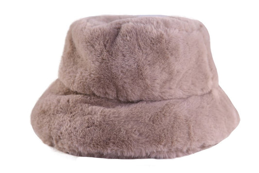 The Cosmic Girl Bucket Hat - Tan Faux Fur