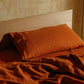 Terracotta Hemp Linen Pillowcase Set - GOOD STUDIOS