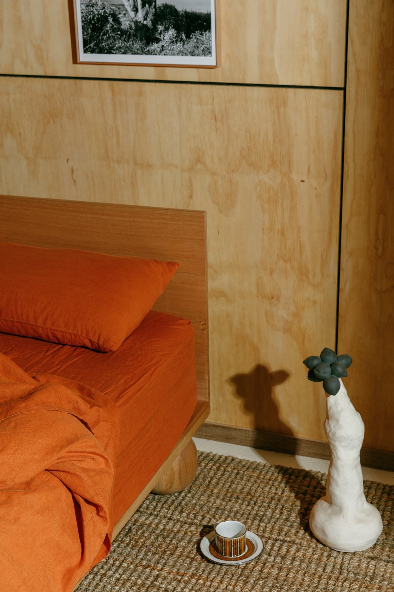 Terracotta Hemp Linen Top Sheet - GOOD STUDIOS