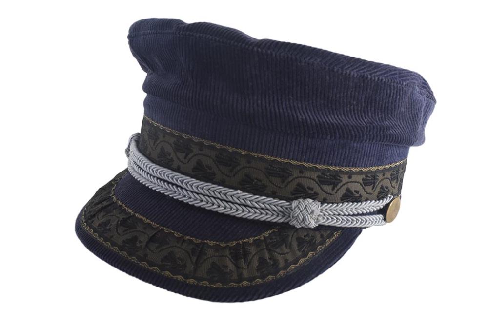 The Naomi Cap - Navy Cordoroy